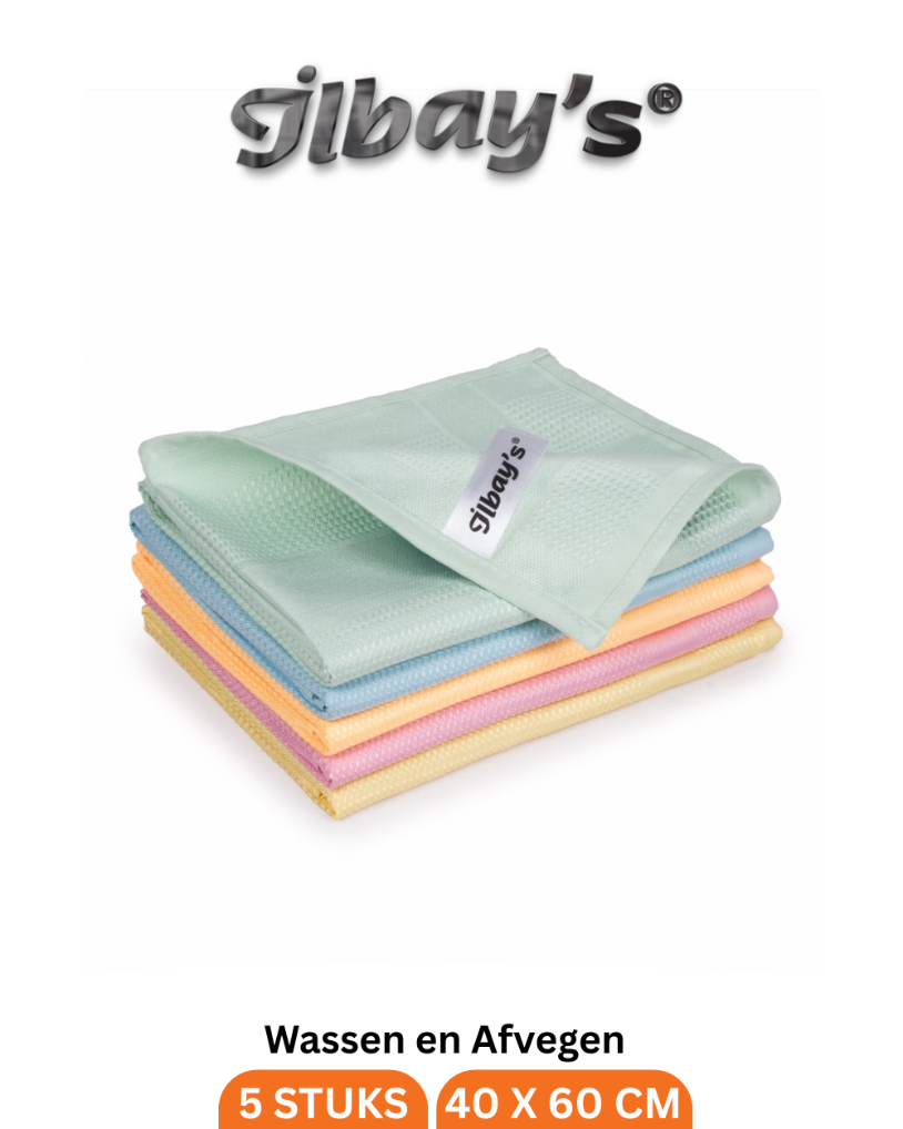 Ilbays® Originals – Premium Microvezeldoekjes (4+1 Gratis Pack)